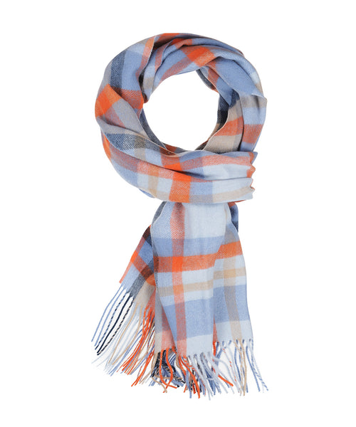 Scarf lambswool 190x48 | Blue