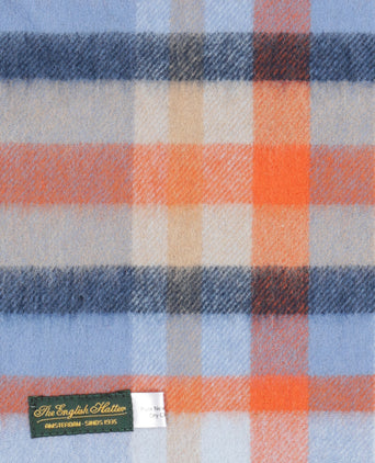 Scarf lambswool 190x48 | Blue