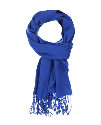 Scarf lambswool 190x48 | Blue