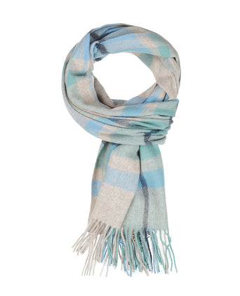 Scarf lambswool 190x48 | Blue
