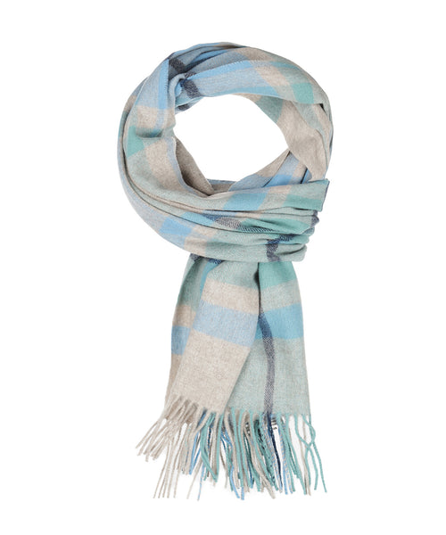 Scarf lambswool 190x48 | Blue
