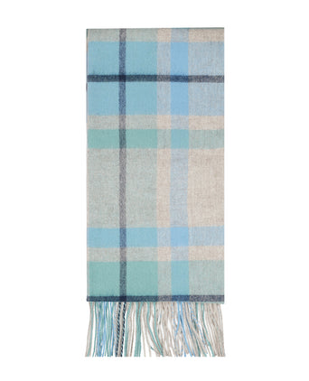 Scarf lambswool 190x48 | Blue