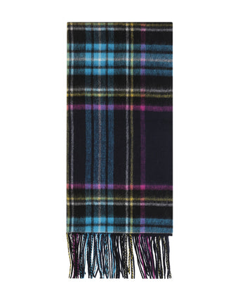 Scarf lambswool 190x48 | Blue