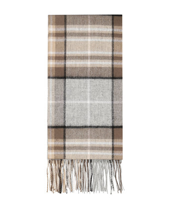 Scarf lambswool 190x48 | Brown