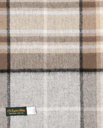 Scarf lambswool 190x48 | Brown