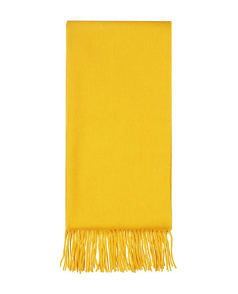 Scarf lambswool 190x48 | Yellow