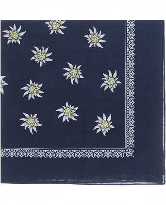 Farmer's Handkerchief | Flower Large Navy