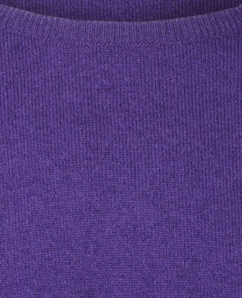 William Lockie Round Neck Lambswool Pullover | Jacaranda