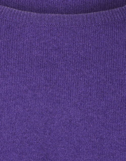 William Lockie Round Neck Lambswool Pullover | Jacaranda