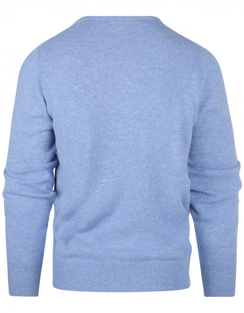 William Lockie Round Neck Lambswool Pullover | Surf