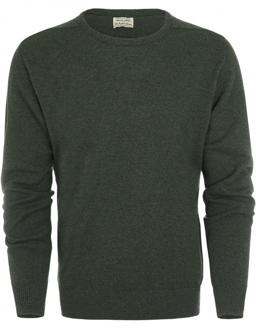 William Lockie Round Neck Lambswool Pullover | Rosemary