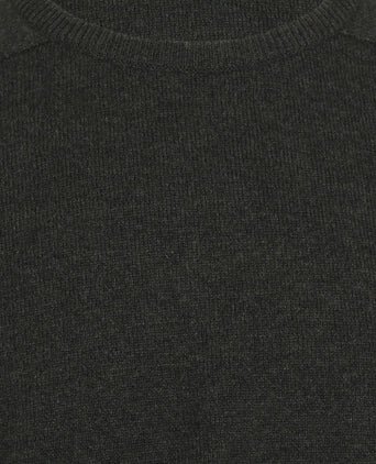 William Lockie Round Neck Lambswool Pullover | Seaweed