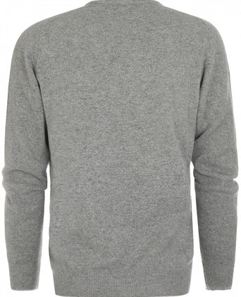 William Lockie V-neck Lambswool Pullover | Flannel