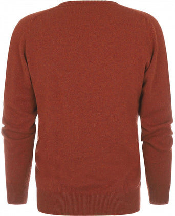 William Lockie V-neck Lambswool Pullover | Tiger