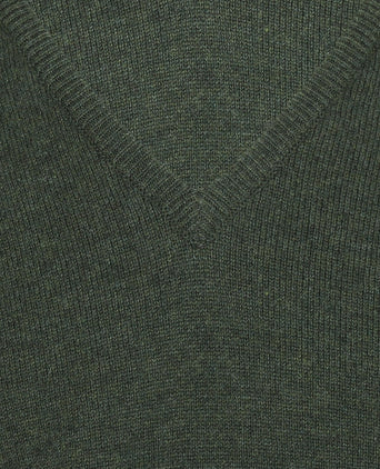 William Lockie V-hals Lamswol Pullover | Rosemary