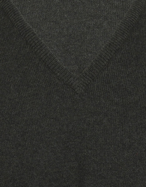 William Lockie V-neck Lambswool Pullover | Seaweed