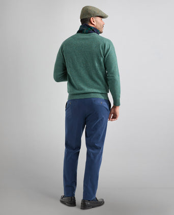 William Lockie V-hals Lamswol Pullover | Moorland