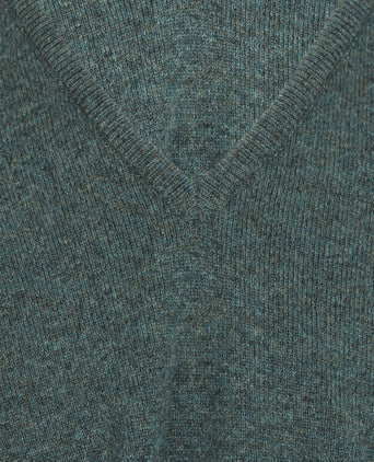 William Lockie V-hals Lamswol Pullover | Moorland
