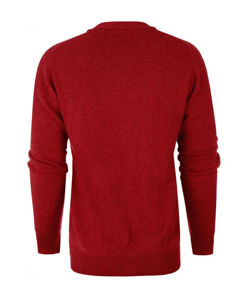 Button Vest Lambswool | Poppy Melange