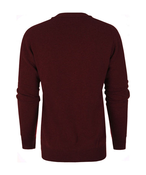 Button Vest Lambswool | Bordeaux