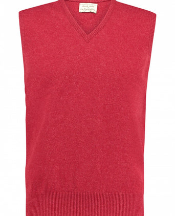 William Lockie Slipover Lambswool | Poppy Melange