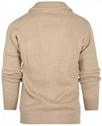 Button vest camel hair shawl collar | Blonde