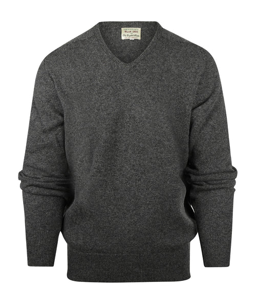 Pullover Lambswool dutch fit v-neck | Cliff