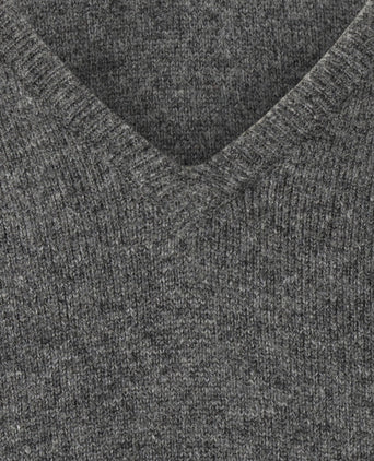 Pullover Lambswool dutch fit v-neck | Cliff