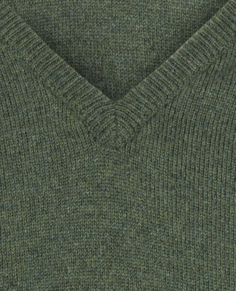 Pullover Lambswool dutch fit v-neck | Rosemary