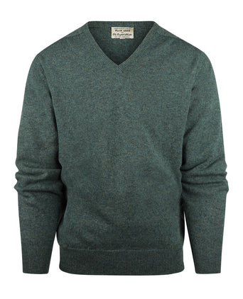 Pullover Lambswool dutch fit v-neck | Moorland