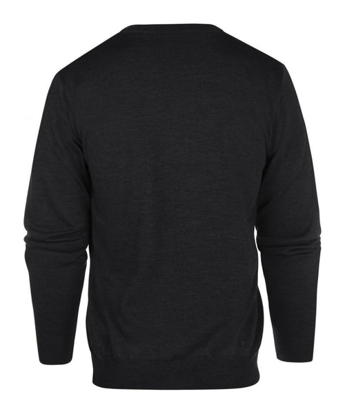 Pullover merino wool v-neck | Charcoal