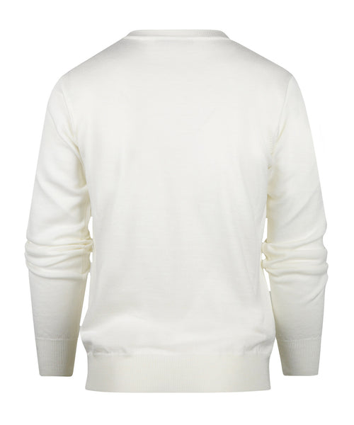 Pullover merino wool v-neck | Wool White
