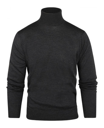Turtleneck Merino wool | Charcoal