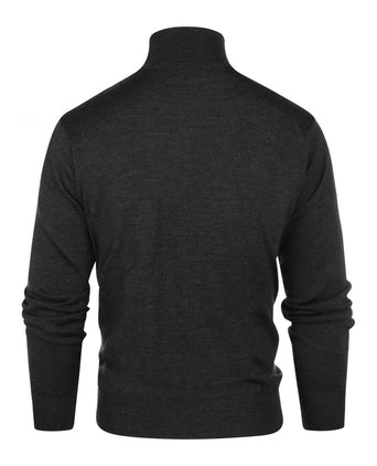 Turtleneck Merino wool | Charcoal