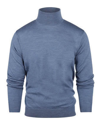Turtleneck Merino wool | Bleu Mix