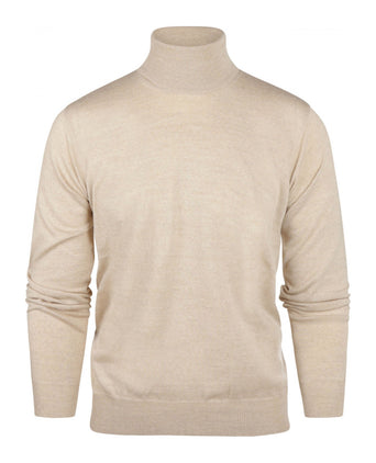 Turtleneck Merino wool | Beige