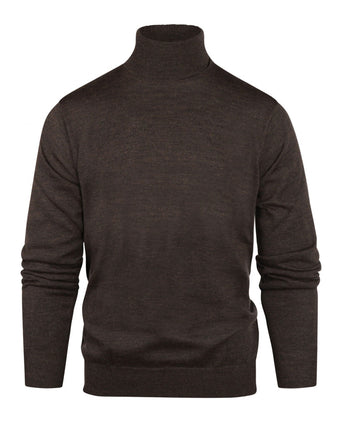 Turtleneck Merino wool | Dark Brown