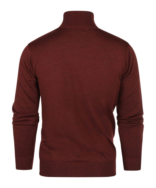 Turtleneck Merino wool | Bordeaux