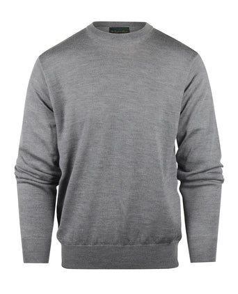 Pullover Merino wol ronde hals | Grijs
