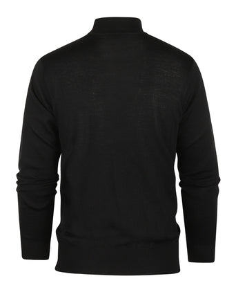 Turtle trui Merino wol | Zwart
