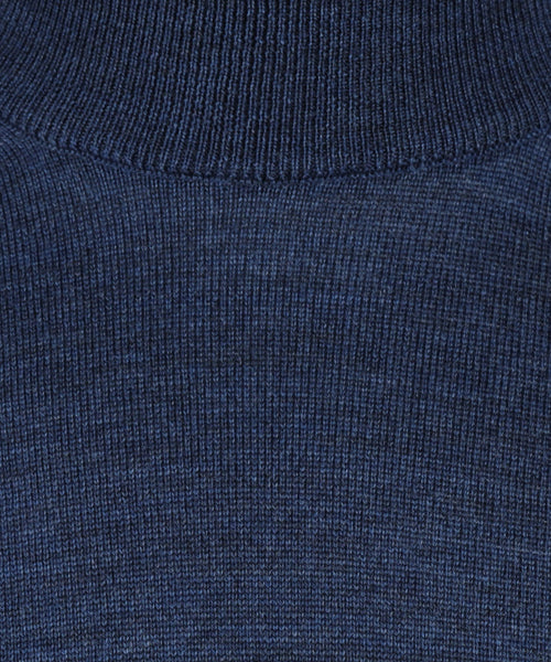 Turtle sweater Merino wool | Blue