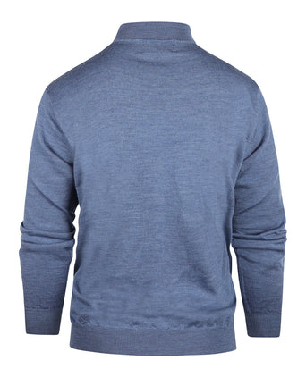 Turtle sweater Merino wool | Blue Mix