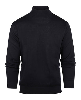 Turtle sweater Merino wool | Navy