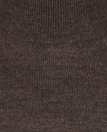 Turtle sweater Merino wool | Dark Brown