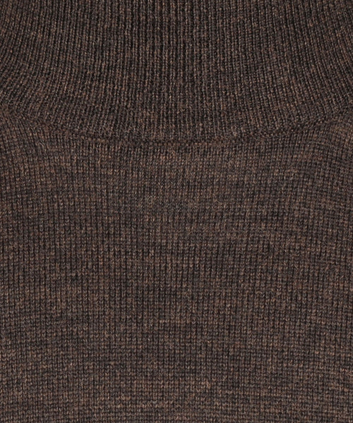 Turtle sweater Merino wool | Dark Brown