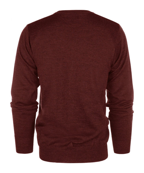 Knoop Vest fijn Merinowol | Bordeaux