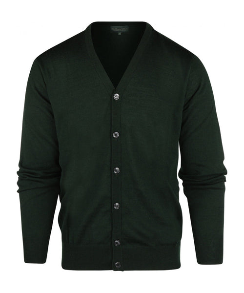 Button Vest fine Merino wool | Green