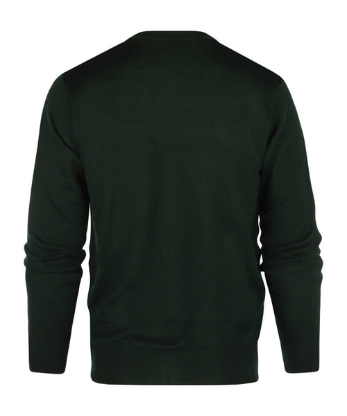 Button Vest fine Merino wool | Green