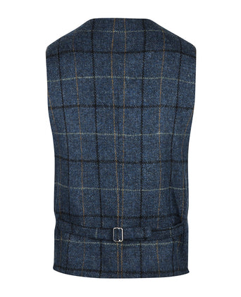 Harris Tweed Gilet | Blue