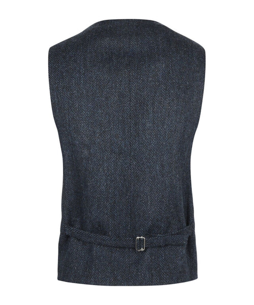 Harris Tweed Gilet | Blauw